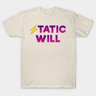 Static will Dark red T-Shirt